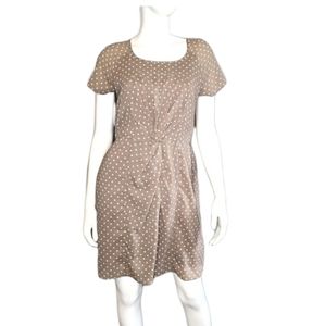 J. CREW Polka Dot Twist Front Dress sz 6